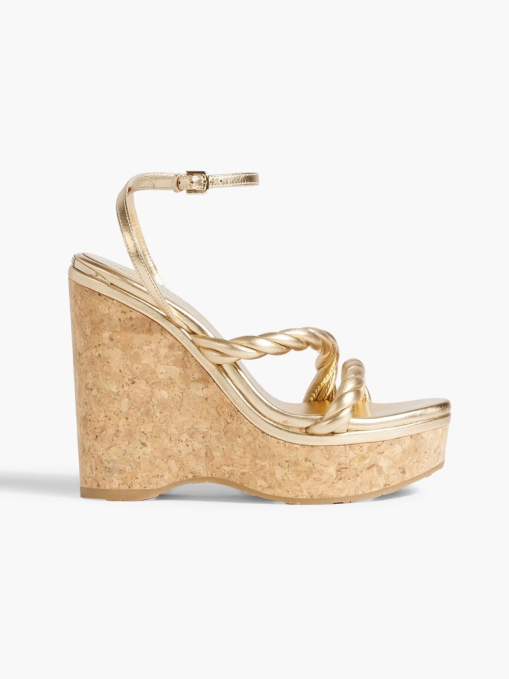 Jimmy Choi diosa cork wedge heels